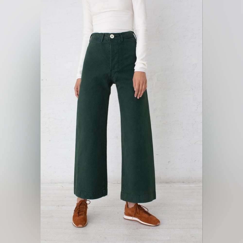 Jesse Kamm Sailor Pants Forest Service Green Sz 10